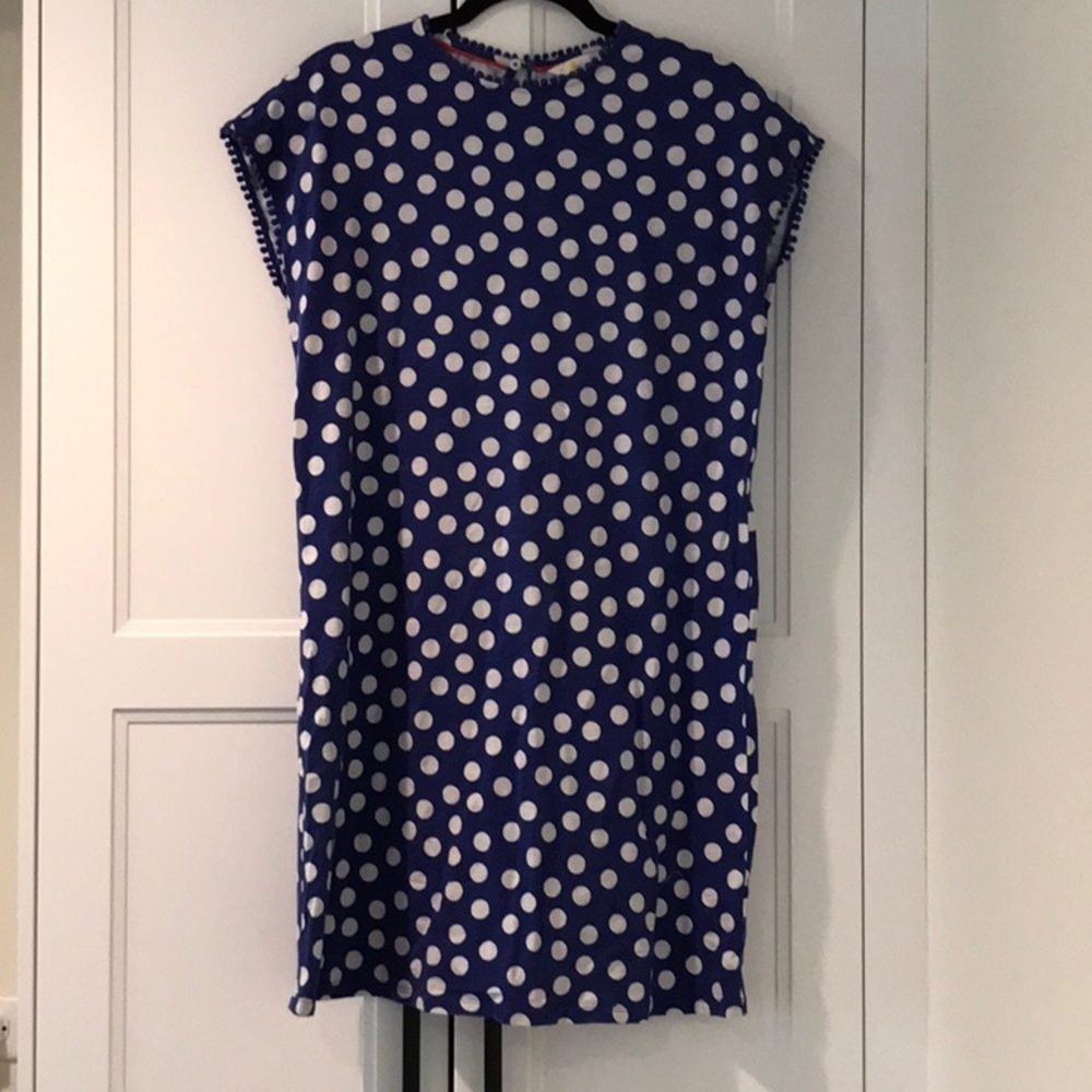 Boden Blue Polka Dot Dress